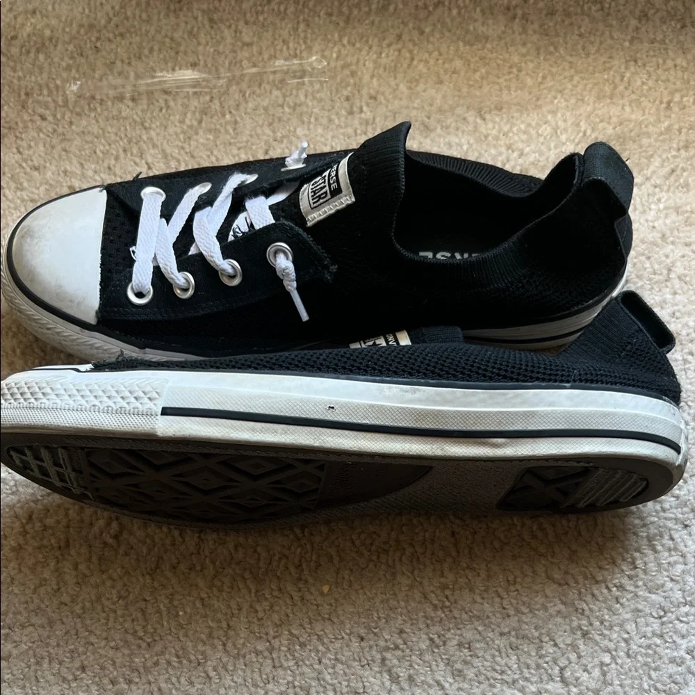 Converse Chuck Taylor All Star Shoreline Knit 'Black and white slip in - Picture 2 of 11
